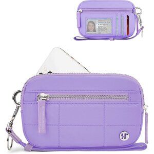 Practical Wristlet Wallet for Women - Spacious Nylon Organizer with Zippers